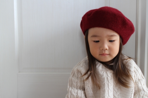 wool béret ウールベレー帽