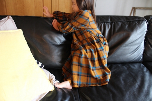 check long one-piece チェックロングワンピース